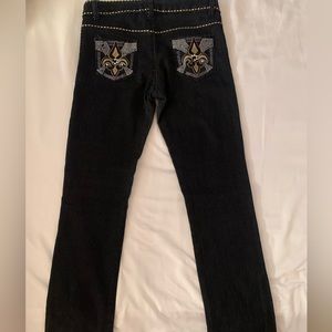 Y2k detailed pocket low waisted jeans